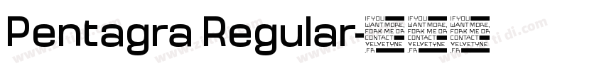 Pentagra Regular字体转换